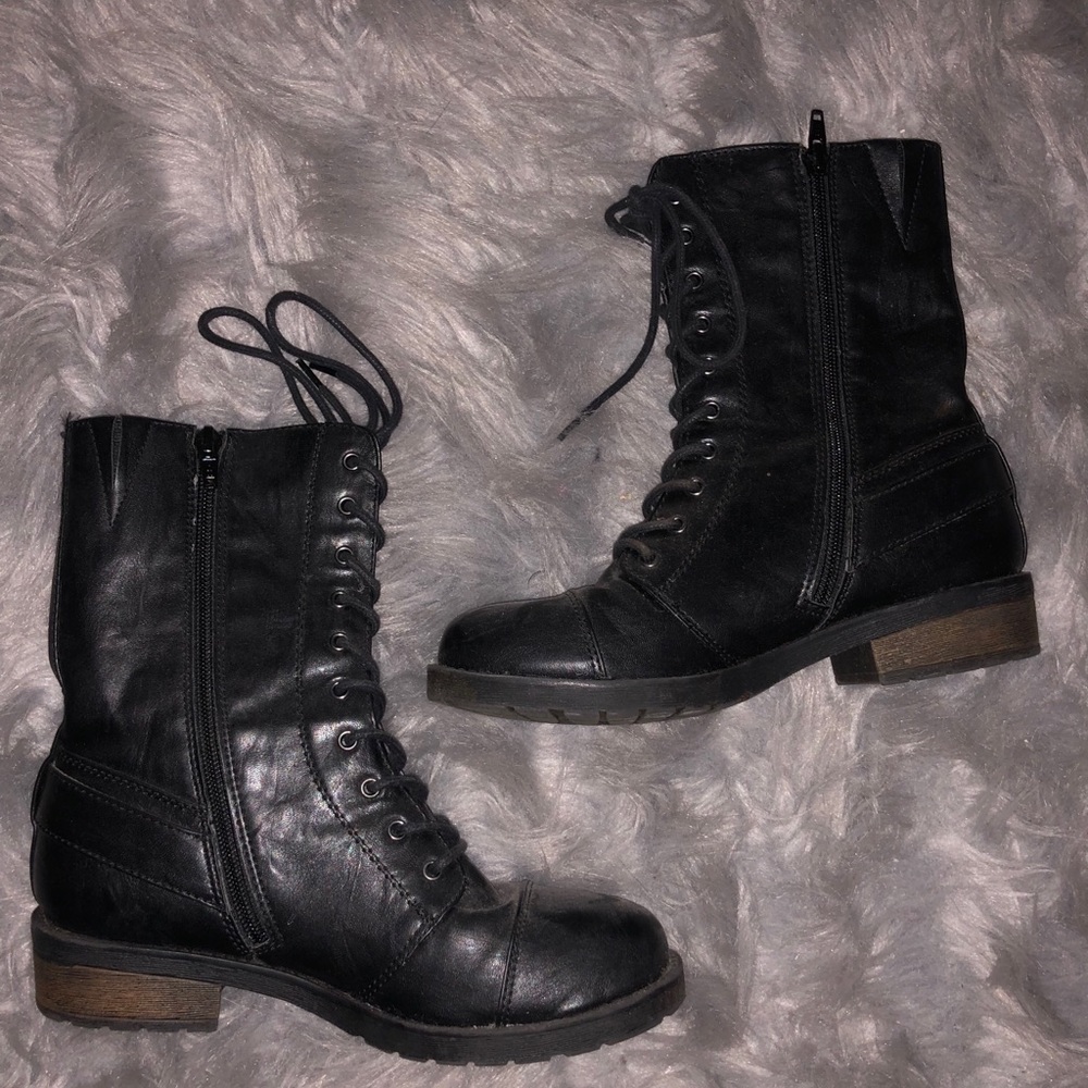 Black Combat Boots
